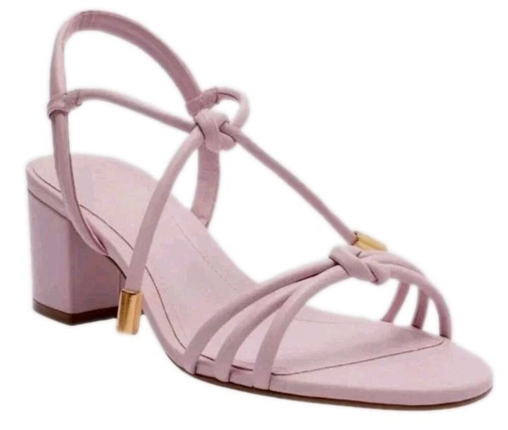 Arezzo ~Woman Size 9.5~ Purple Camila Mid Block Heel Sandals NWOB.